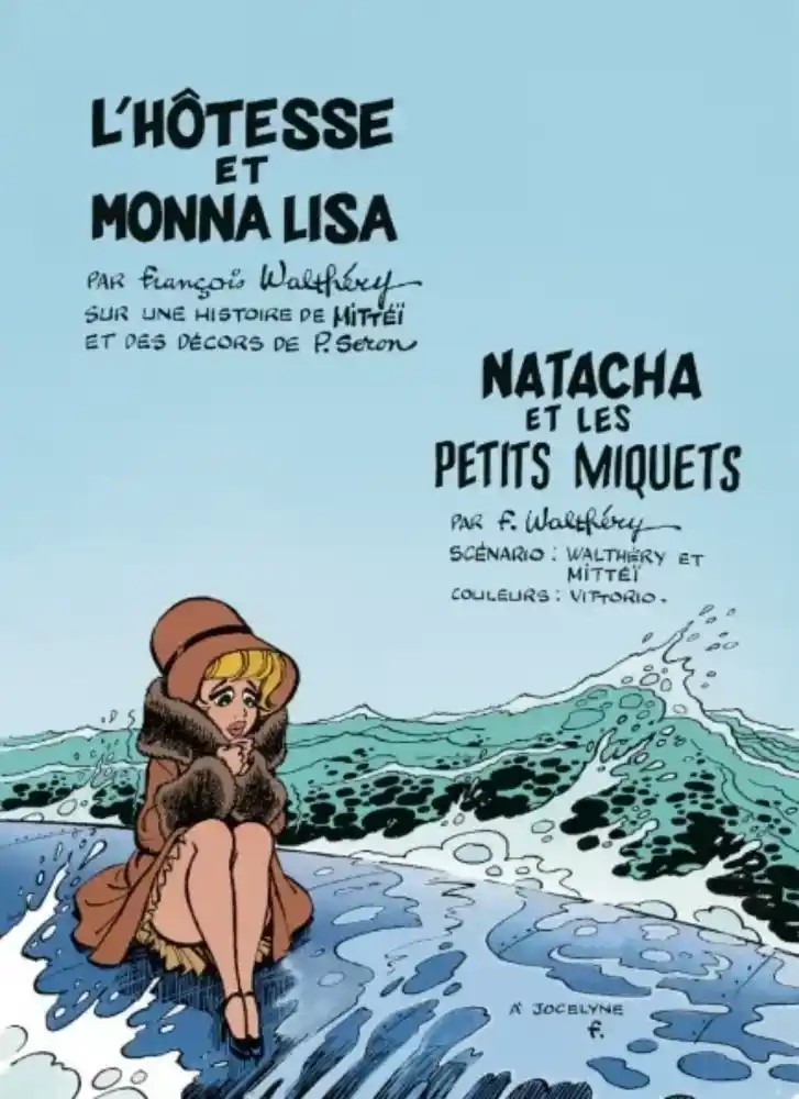 Page de titre de L’Hôtesse et la Mona Lisa et Natacha et les petits miquets