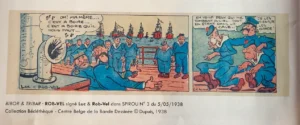 Cases de Bibor et Tribar dans le journal Spirou