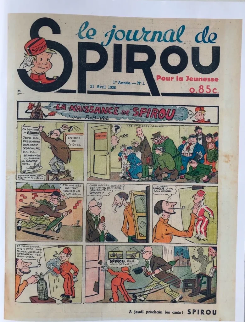 Couverture du premier numéro du journal Spirou