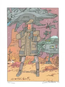 Illustration de science-fiction de Marc Wasterlain
