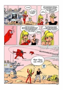 Planche de bande dessinée humoristique de Marc Wasterlain